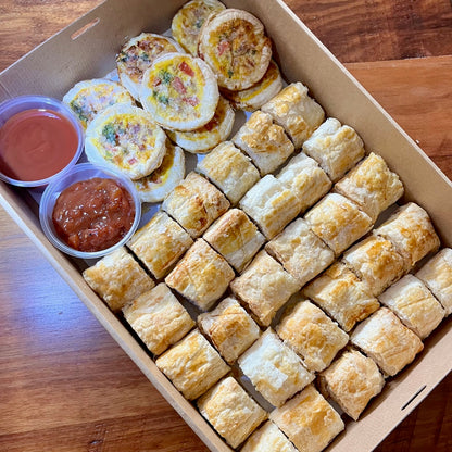 Sausage Roll and Mini Quiche Platter