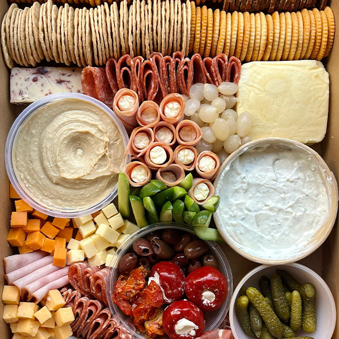 vegetarian focaccia box huon valley catering